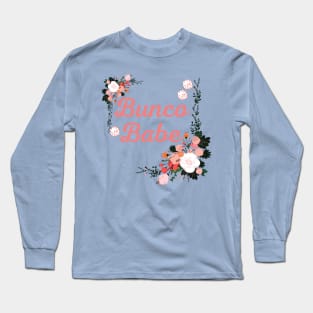 Bunco Babe Floral Dice Game Night Long Sleeve T-Shirt